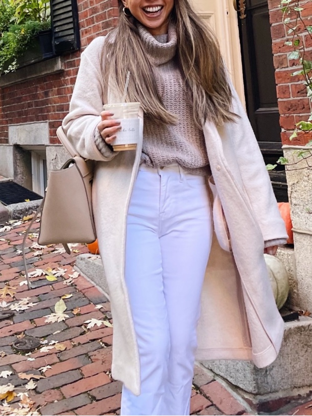 bp Chunky Ribbed Turtleneck Sweater in Light Taupe